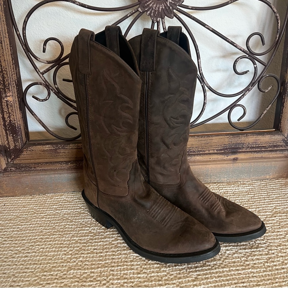 OLD WEST NUBUK • men’s leather cowboy boots